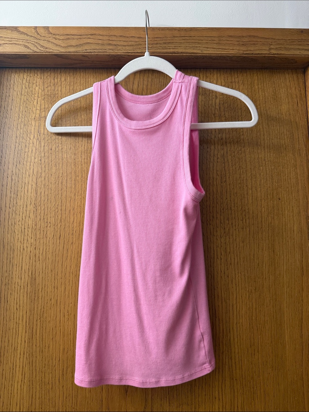 a new day Pink Girls' Ribbed Tank Top